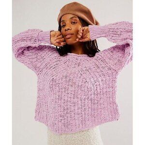 NEW Free People In A Swirl Pullover Sweater